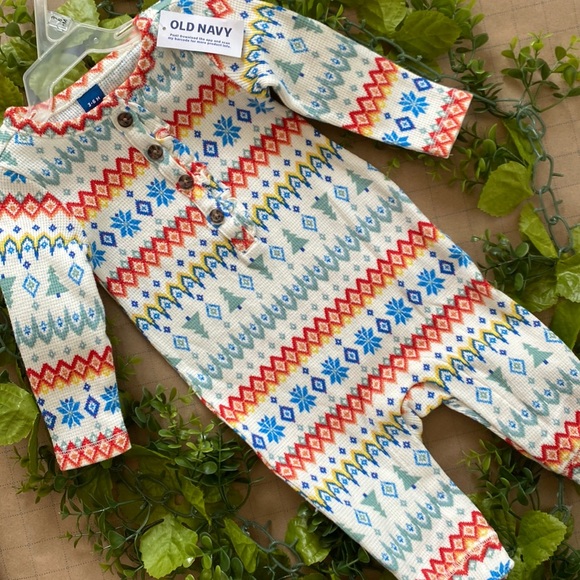 Old Navy Other - NWT Baby Old Navy One Piece Christmas Multicolor Printed